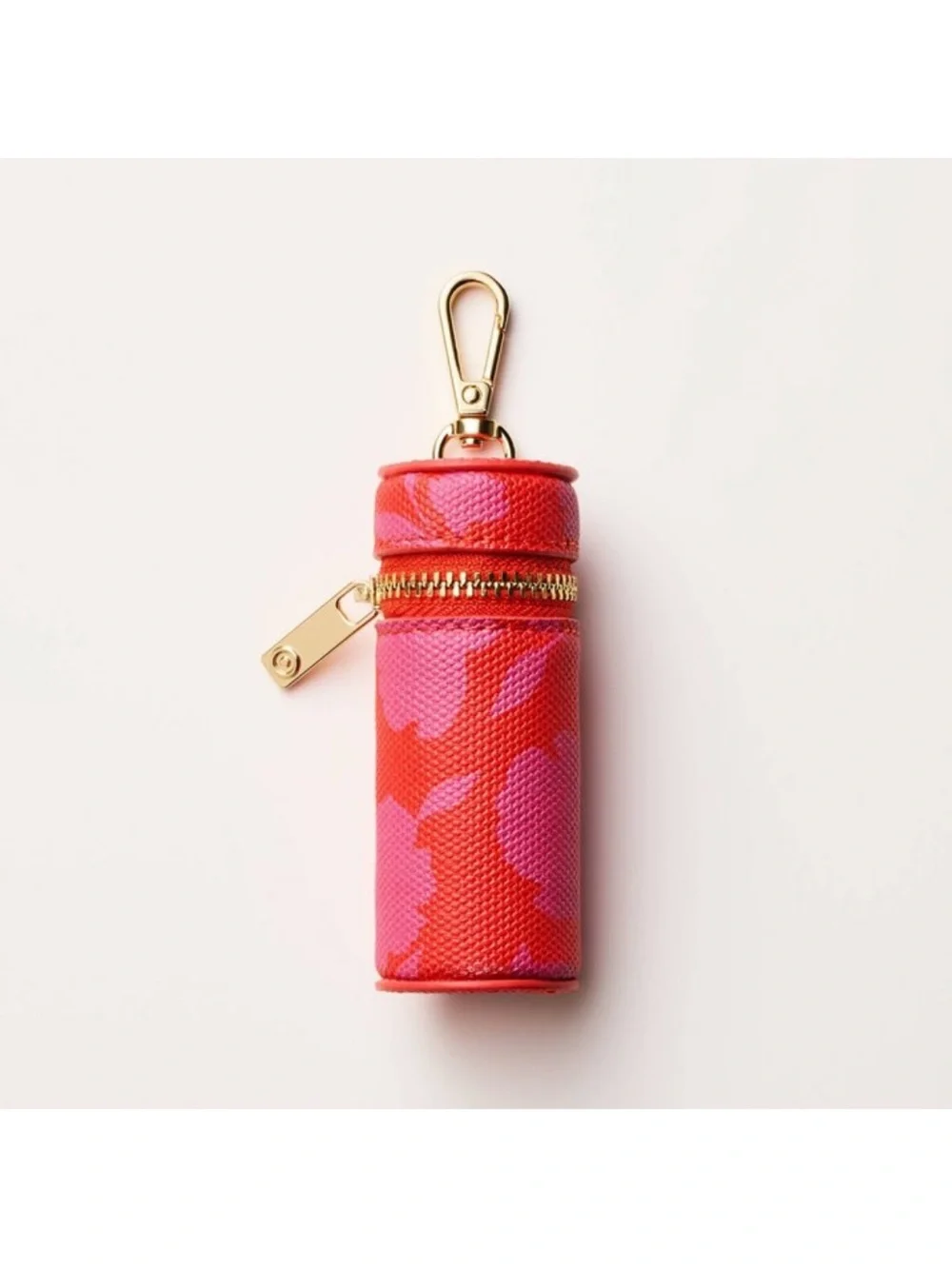 NWT Canvas Classic Rose Lipstick Bag Charm Keychain from kate spade new york x T